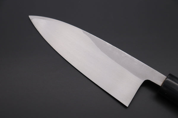 Fu-Rin-Ka-Zan Deba Fu-Rin-Ka-Zan Kurouchi White Steel No.2 Series Deba (Oval Shaped Red-Sandal Wood Handle with Black Pakka Wood Ferrules, 165mm and 180mm)