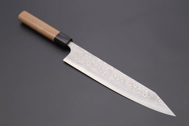 Fu-Rin-Ka-Zan Kiritsuke FASD-8W Kiritsuke Gyuto 240mm (9.4 inch) Fu-Rin-Ka-Zan Aogami Super Custom Damascus Series FASD-8W Kiritsuke Gyuto 240mm (9.4 inch, Octagonal Walnut-Wood Handle)