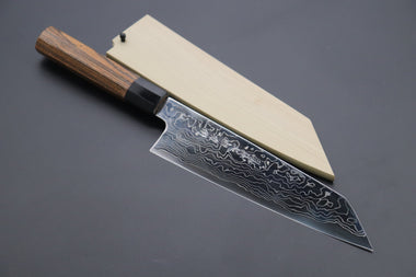 Fu-Rin-Ka-Zan Kiritsuke FRD-4B Kiritsuke 210mm / Black Fu-Rin-Ka-Zan R-2 Damascus Wa Series Kiritsuke (210mm to 270mm, 3 sizes, Octagonal Bocote Wood Handle)