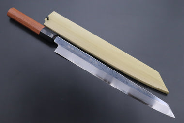 Fu-Rin-Ka-Zan Kiritsuke Yanagiba FSO-55 Kiritsuke Yanagiba 300mm(11.8inch) Fu-Rin-Ka-Zan Limited, Blue Steel No.1 Suminagashi FSO-55 Kiritsuke Yanagiba 300mm (11.8 inch, Octagon Shaped Quince Wood Handle)