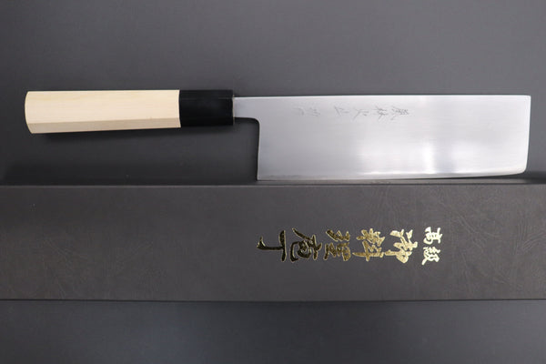 Fu-Rin-Ka-Zan Nakiri FW-10 Nakiri 180mm (Traditional Nakiri Shape 7inch) Fu-Rin-Ka-Zan White Steel No.2 Wa Series FW-10 Nakiri 180mm (Traditional Nakiri Shape, 7inch)