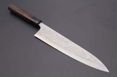 Fu-Rin-Ka-Zan Wa Gyuto Fu-Rin-Ka-Zan Aogami Super Custom Damascus Series Wa Gyuto (210mm or 240mm, 2 Sizes, Octagonal Red-Sandalwood Handle)