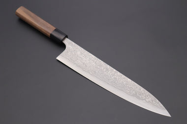 Fu-Rin-Ka-Zan Wa Gyuto Fu-Rin-Ka-Zan Aogami Super Custom Damascus Series Wa Gyuto (210mm or 240mm, 2 Sizes, Octagonal Walnut Wood Handle)