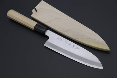 Fu-Rin-Ka-Zan Wa Santoku FBS-2 Wa Santoku 180mm (7inch) / Right Handed Fu-Rin-Ka-Zan Hon Kasumi Series FBS-2 Blue Steel No.2 Wa Santoku 180mm (7inch) (Single Bevel Edge)