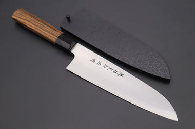 Fu-Rin-Ka-Zan Wa Santoku Fu-Rin-Ka-Zan R-2 Clad Wa Series FR2-3SAB Wa Santoku 190mm (7.4inch, Octagon Shaped Bocote Wood Handle)