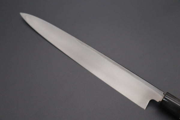 Fu-Rin-Ka-Zan Yanagiba Fu-Rin-Ka-Zan Kurouchi White Steel No.2 Series Yanagiba (D Shaped Magnolia Wood Handle with Water Buffalo Ferrules, 240mm to 300mm, 3 sizes)