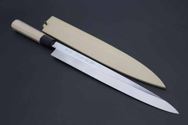 Fu-Rin-Ka-Zan Yanagiba FSO-9 Yanagiba 300mm (11.8 inch) Fu-Rin-Ka-Zan Limited, (FSO-9) Solid VG-10 blade Yanagiba (270mm & 300mm, 2 Sizes, Perfectly Mirror Polished)