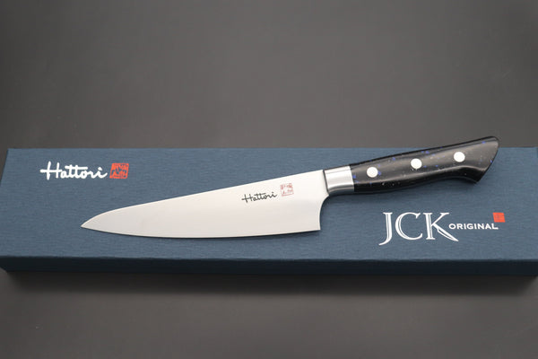 Hattori Boning Knife | Honesuki FH-5D Boning Knife 160mm (6.2inch) Hattori Forums FH Series Limited Edition FH-5D Boning Knife (6.2 Inch, "Black Space" Corian® Handle)