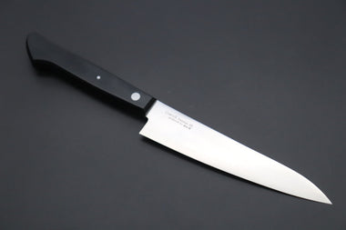 Hattori Petty HCX-2 Petty 135mm (5.3 inch) Hattori Limited, Cowry X, VG-2 clad HCX-2 Petty 135mm (5.3 inch, Black Linen Micarta Handle)
