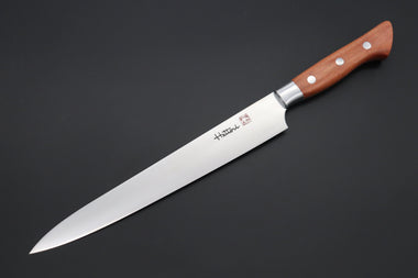 Hattori Sujihiki Hattori Forums FH Solid VG-10 Series Sujihiki (230mm or 270mm, 2 sizes,Stabilized Maple Wood Handle)