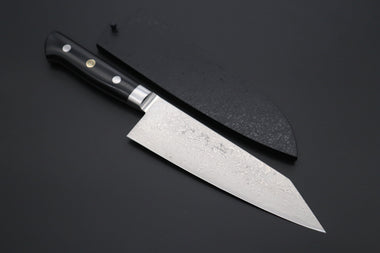 Kagayaki Bunka JCK Original Kagayaki R-2 White & Silver Damascus YU-4 Bunka | Kiritsuke 175mm (6.8 inch)