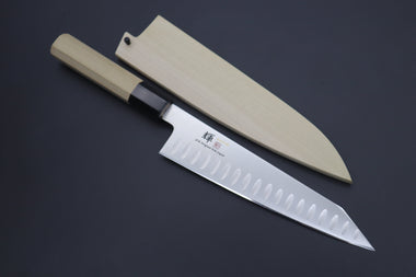 Kagayaki Kiritsuke KV-8SDKES Kiritsuke Gyuto210mm(8.2inch) / ES (Extra Sharpness) / Right Handed JCK Original Kagayaki Basic WA Series VG-10 Dimples Kiritsuke-Gyuto (210mm to 270mm, 3 Sizes, Dimples Blade)