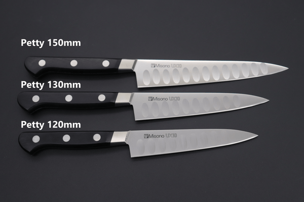 Misono Petty No.772 Petty 130mm(5.1inch) Misono UX10 with Dimples Series Petty (120mm to 150mm, 3 sizes)