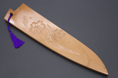 Others Accessories Custom Handmade Carved Wooden Saya for Gyuto 240mm (Sakura, WS-240-8)