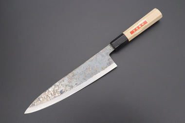Shirou-Kunimitsu Wa Gyuto Shirou-Kunimitsu White Steel No.2 Kurouchi Series SK-5 Wa Gyuto 210mm (8.2 Inch)
