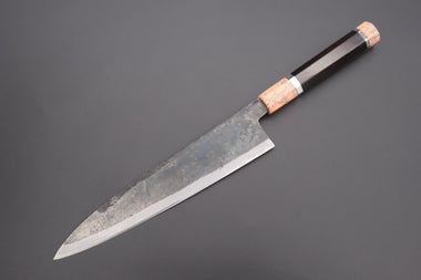 Shirou-Kunimitsu Wa Gyuto Shirou-Kunimitsu White Steel No.2 Kurouchi Series Special Edition SK-6SP36 Wa Gyuto 240mm (9.4 Inch)