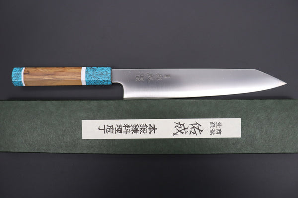 Sukenari Kiritsuke SCL-318 HAP40 Kirutsuke Slicer 240mm (9.4 inch) Custom Limited Edition, Sukenari HAP-40 Clad Kiritsuke Slicer 240mm (9.4 inch, SCL-318)