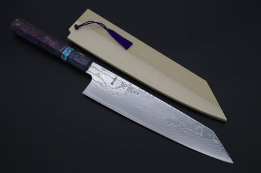 Sukenari Kiritsuke Custom Limited Edition, Sukenari HAP-40 Nickel Damascus Kiritsuke 240mm (9.4 inch, SCL-591)