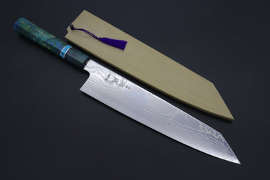 Sukenari Kiritsuke Custom Limited Edition, Sukenari HAP-40 Nickel Damascus Kiritsuke 270mm (10.6 inch, SCL-594)