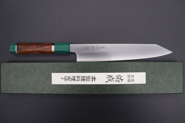 Sukenari Kiritsuke SCL-322 ZDP189 Kirutsuke Slicer 240mm (9.4 inch) Custom Limited Edition, Sukenari ZDP-189 Clad Kiritsuke Slicer 240mm (9.4 inch, SCL-322)