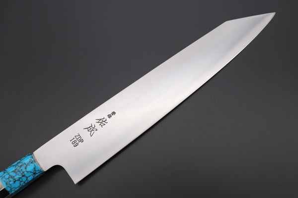 Sukenari Kiritsuke SCL-336 ZDP189 Kirutsuke Slicer 270mm (10.6 inch) Custom Limited Edition, Sukenari ZDP-189 Clad Kiritsuke Slicer 270mm (10.6 inch, SCL-336)