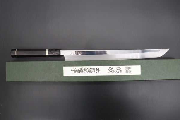 Sukenari Sakimaru Takohiki SCL-424 SG-II Sakimaru Takohiki 300mm (11.8inch) / Right Handed Custom Limited Edition, Sukenari Special Steel Series SG-II Hon Kasumi Sakimaru Takohiki 300mm (11.8 inch, Single Bevel Edge, SCL-424)