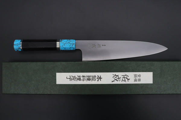 Sukenari Wa Gyuto SCL-378 HAP40 Wa Gyuto 210mm (8.2 inch) Custom Limited Edition, Sukenari HAP-40 Clad Wa Gyuto 210mm (8.2 inch, SCL-378)