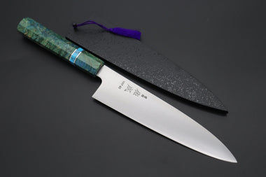 Sukenari Wa Gyuto SCL-601 HAP40 Wa Gyuto 210mm (8.2 inch) Custom Limited Edition, Sukenari HAP-40 Clad Wa Gyuto 210mm (8.2 inch, SCL-601)