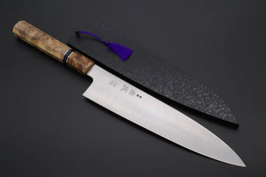 Sukenari Wa Gyuto SCL-557 ZDP189 Wa Gyuto 240mm (9.4 inch) Custom Limited Edition, Sukenari ZDP-189 Clad Wa Gyuto 240mm (9.4 inch, SCL-557)