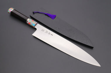 Sukenari Wa Gyuto SCL-303 ZDP189 Wa Gyuto 270mm (10.6 inch) Custom Limited Edition, Sukenari ZDP-189 Clad Wa Gyuto 270mm (10.6 inch, SCL-303)