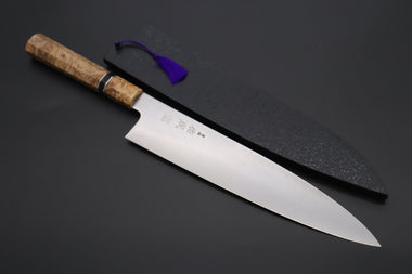 Sukenari Wa Gyuto SCL-558 ZDP189 Wa Gyuto 270mm (10.6 inch) Custom Limited Edition, Sukenari ZDP-189 Clad Wa Gyuto 270mm (10.6 inch, SCL-558)