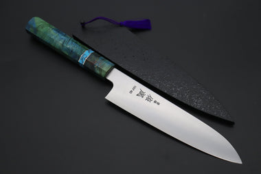Sukenari Wa Santoku SCL-597 HAP40 Wa Santoku 190mm (7.4 inch) Custom Limited Edition, Sukenari HAP-40 Clad Wa Santoku 190mm (7.4 inch, SCL-597)