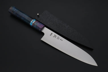 Sukenari Wa Santoku SCL-657 VG-XEOS Wa Santoku 190mm (7.4 inch) Custom Limited Edition, Sukenari VG-XEOS Clad Wa Santoku 190mm (7.4 inch, SCL-656)