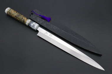 Sukenari Yanagiba Honyaki SG-II HSG-13 Yanagiba 270mm (10.6 Inch) / Right Handed Custom Limited Edition, Sukenari Honyaki SG-II Series HSG-13 Yanagiba 270mm (10.6 Inch, Single Bevel Edge)