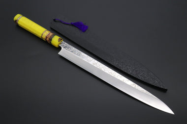 Sukenari Yanagiba SCL-455 SRS-13 Yanagiba300mm (11.8 inch) Custom Limited Edition, Sukenari SRS-13 Nickel Damascus Yanagiba 300mm (11.8 inch, SCL-455)