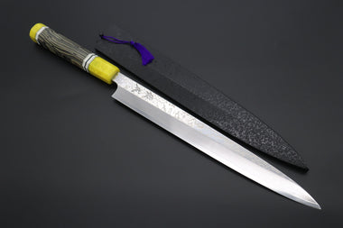 Sukenari Yanagiba SCL-456 SRS-13 Yanagiba300mm (11.8 inch) Custom Limited Edition, Sukenari SRS-13 Nickel Damascus Yanagiba 300mm (11.8 inch, SCL-456)