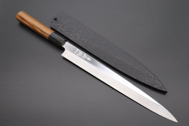 Sukenari Yanagiba Sukenari Special Steel Series SG-II Hon Kasumi Yanagiba (240mm to 330mm, 4 sizes, Octagon Shaped Bocote Wood Handle with Water Buffalo Horn Ferrule)