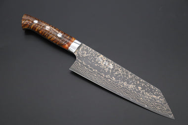 Takeshi Saji Bunka Takeshi Saji SUMMIT ― Limited Edition Custom Series SMT-1048 VG-10W Multi-Colored Golden-Rainbow Damascus Bunka 175mm (6.8 Inch)