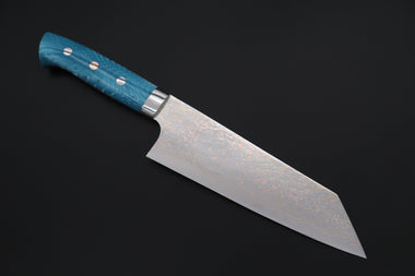 Takeshi Saji Bunka Takeshi Saji SUMMIT ― Limited Edition Custom Series SMT-1121 VG-10W磨 Multi-Colored Golden-Rainbow Damascus Bunka 175mm (6.8 Inch)