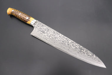 Takeshi Saji Gyuto Takeshi Saji SUMMIT ― Limited Edition Custom Series SMT-811 R-2 Custom Damascus Gyuto 240mm (9.4 Inch)