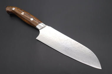 Takeshi Saji Santoku SNRD-5I Santoku 175mm Takeshi Saji R-2 Custom Diamond Damascus Wild Series New Design SNRD-5I Santoku175mm (6.8 inch, Ironwood Handle)