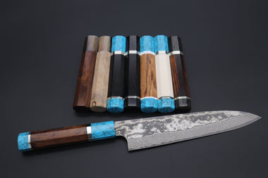 Takeshi Saji Wa Gyuto “Build Your Dream Knife” Takeshi Saji VG-10 Custom Black Nickel Damascus TSBO-12 Wa Gyuto 210mm (8.2 Inch)