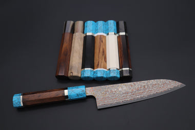 Takeshi Saji Wa Gyuto “Build Your Dream Knife” Takeshi Saji VG-10W Custom Rainbow Damascus TSBO-15 Wa Gyuto 180mm (7 Inch)