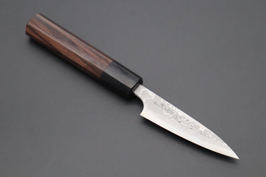 Fu-Rin-Ka-Zan Wa Paring FASD-1P Wa Paring 80mm (3.1inch) Fu-Rin-Ka-Zan Aogami Super Custom Damascus Series FASD-1P Wa Paring 80mm (3.1 inch, Octagonal Red-Sandalwood Handle)