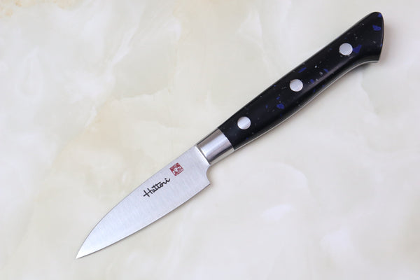 Hattori Forums FH Series FH-1D Parer 70mm (2.7 inch, Black Space" Corian® Handle) - JapaneseChefsKnife.Com