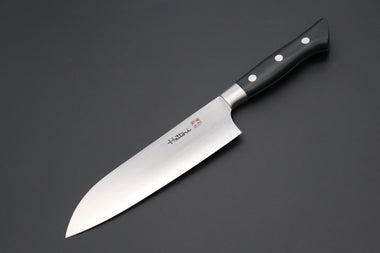 Hattori Santoku FH-4L Santoku 170mm (6.6inch) Hattori Forums FH Series FH-4L Santoku 170mm (6.6inch, Black Linen Micarta Handle)