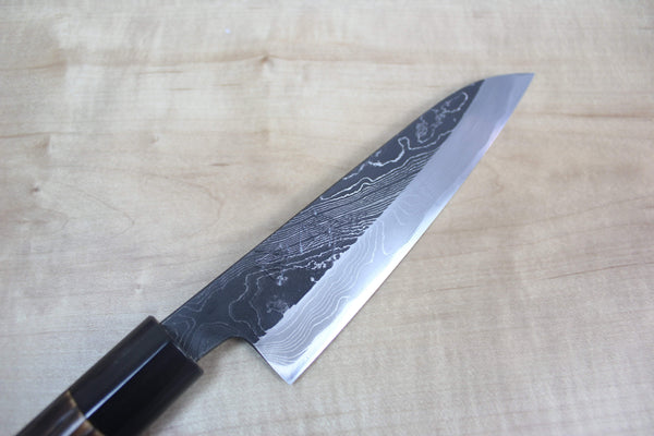 Tsukasa Hinoura Custom Knife "Unryu-Mon" Wa Petty 140mm (5.5 Inch, TH-2P) - JapaneseChefsKnife.Com