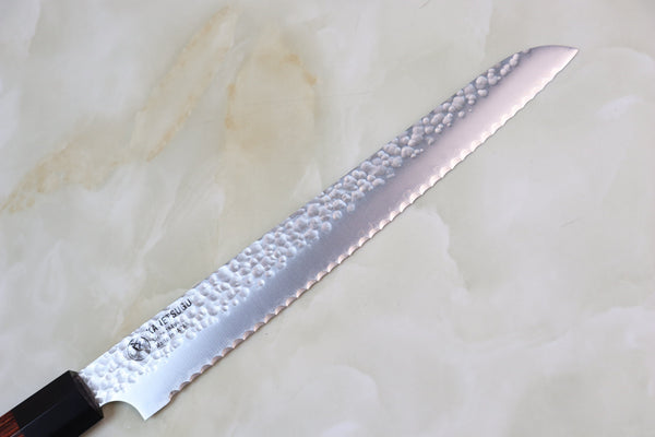 Kanetsugu Bread Knife CHW-4 Bread Knife 210mm (8.2 Inch) Kanetsugu Classic Hammered Wa Series CHW-4 Bread Knife 210mm (8.2 Inch)