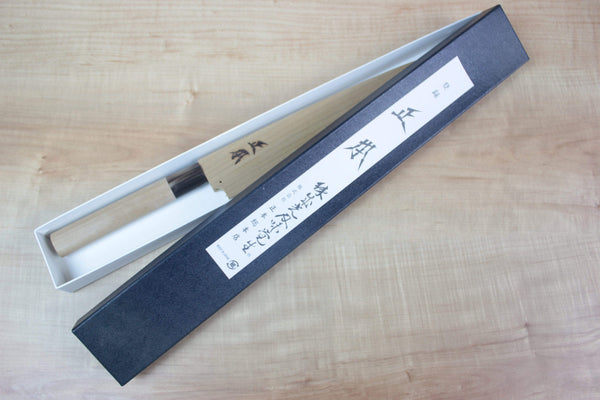 Masamoto Kiritsuke Masamoto KS Series Hon Kasumi White Steel No.2 Kiritsuke Double Bevel Edge (240mm and 270mm, 2 sizes)