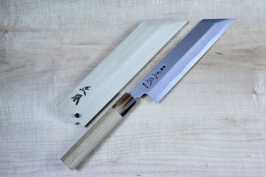 Masamoto KS Series Hon Kasumi White Steel No.2 Mukimono (180mm and 210mm, 2 sizes) - JapaneseChefsKnife.Com